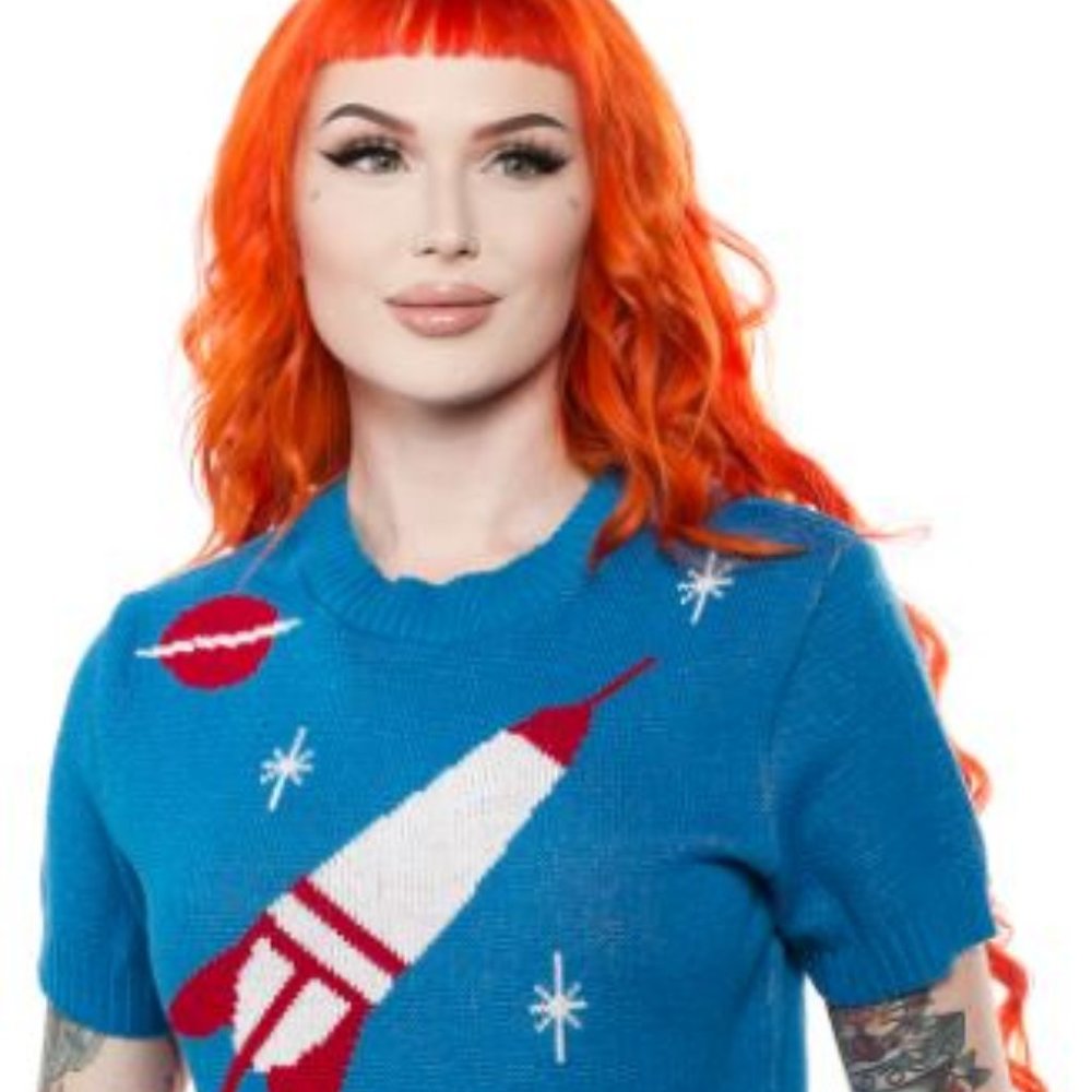 Miss Fortune Space Age Rocket Sweater